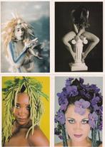4x Crescendo Hair-salon Rotterdam-2x body paint blote dame, Verzamelen, Ansichtkaarten | Themakaarten, Verzenden, 1980 tot heden