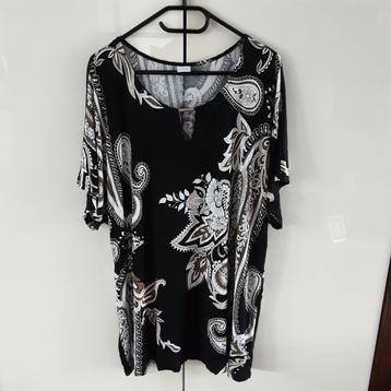 Lascana, zwarte tuniek, paislyprint bruin/beige/wit maat 52 beschikbaar voor biedingen