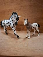 Schleich Knabstrupper Merrie & Veulen - Horseclub, Ophalen of Verzenden, Zo goed als nieuw