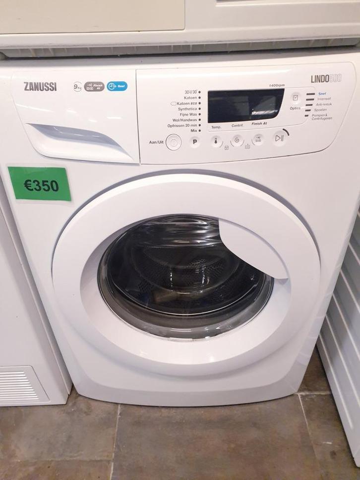 Wasmachine ️️ Zanussi 9kg A++ Lindo500 INC GARANTIE, Witgoed en Apparatuur, Wasmachines, Zo goed als nieuw, Voorlader, 8 tot 10 kg