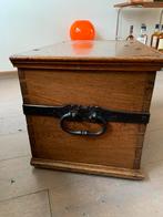 Prachtige antieke eiken scheepsgeldkist uit de 18 eeuw., Antiek en Kunst, Ophalen