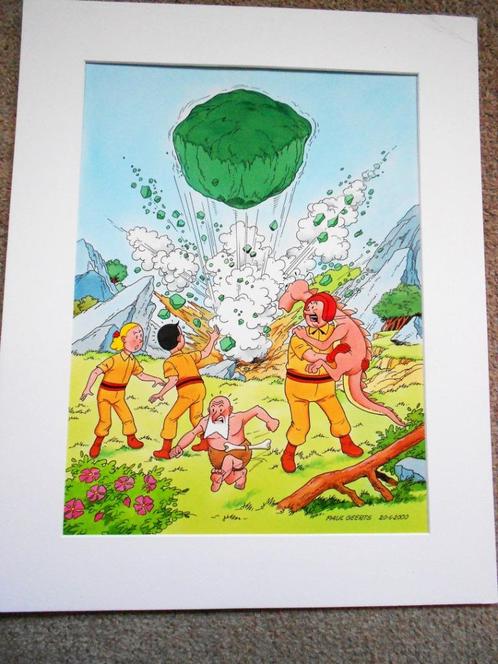 Suske en Wiske - De Groene Splinter -orig ecoline tek Geerts, Boeken, Stripboeken, Nieuw, Ophalen of Verzenden