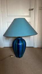 Prachtige blauwe tafellamp, Ophalen of Verzenden, Gebruikt, 75 cm of meer