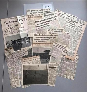 Voetbal krantenartikelen DWS jaren ‘60 (Amsterdam )