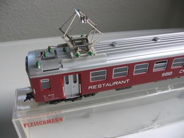 Fleischmann H0. SBB restauratierijtuig. Mint pantograaf. beschikbaar voor biedingen