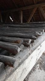 Oude houten sporen/juffers/slieten, Doe-het-zelf en Verbouw, Hout en Planken, Gebruikt, Ophalen of Verzenden, Balk