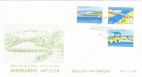 FDC Bruggen van Curacao - Nederlandse Antillen - 1975, Postzegels en Munten, Postzegels | Eerstedagenveloppen, Onbeschreven, Rest van de wereld