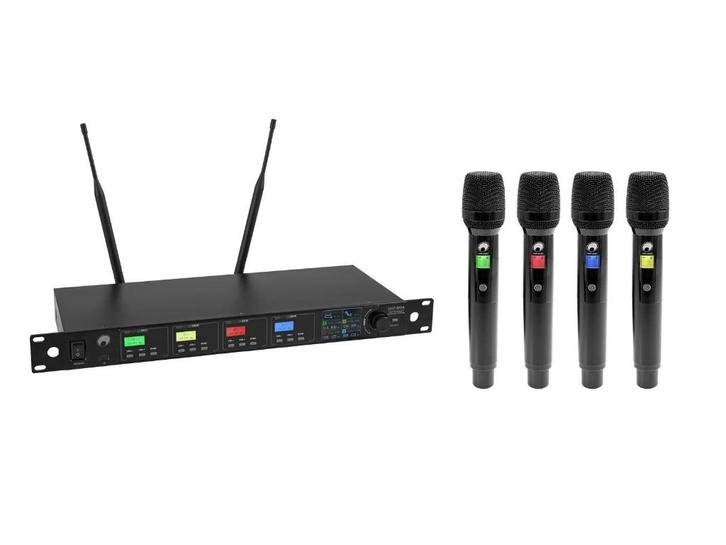 OMNITRONIC UHF-604 4-channel Wireless Mic System 823-832863-, Muziek en Instrumenten, Microfoons, Nieuw, Overige typen, Draadloos