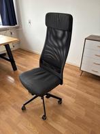 Zwarte bureaustoel met mesh rugleuning – veel gebruikt, Ophalen, Gebruikt, Zwart, Bureaustoel