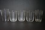 antiek glas geëtst guilloche 47 Leerdam grec griekse sleutel, Antiek en Kunst, Ophalen of Verzenden