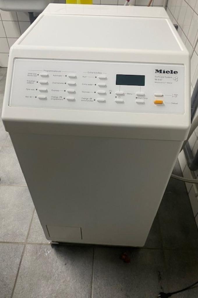 Miele W 647 Bovenlader wasmachine, Witgoed en Apparatuur, Wasmachines, Gebruikt, Bovenlader, 4 tot 6 kg, 85 tot 90 cm, 1200 tot 1600 toeren