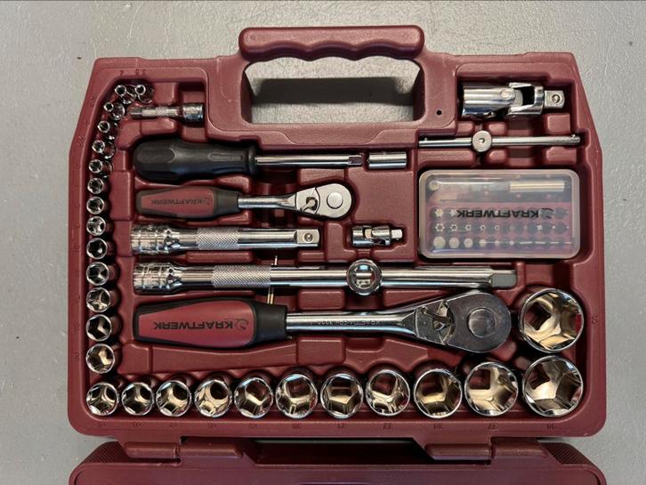 Kraftwerk 9990 gereedschapset - 80 delig - Nieuw, Auto diversen, Autogereedschap, Nieuw, Ophalen of Verzenden