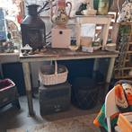 Stoere Werkbank Tafel Sidetable, Antiek en Kunst, Ophalen
