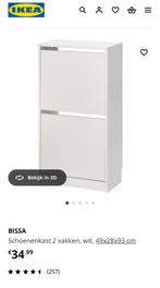 Nieuw in doos!! Schoenenkast BISSA /2 vaks, Huis en Inrichting, Kasten | Schoenenkasten, Ophalen, Nieuw