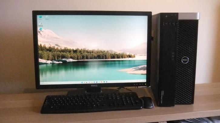 Dell Precision T3600 Windows 11 ssd hdd wifi workstation., Computers en Software, Desktop Pc's, Gebruikt, 3 tot 4 Ghz, HDD, SSD
