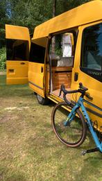 Gele camperbus ford transit l1h2, Caravans en Kamperen, Campers, Chemisch toilet, Ford, Tot en met 2, Particulier