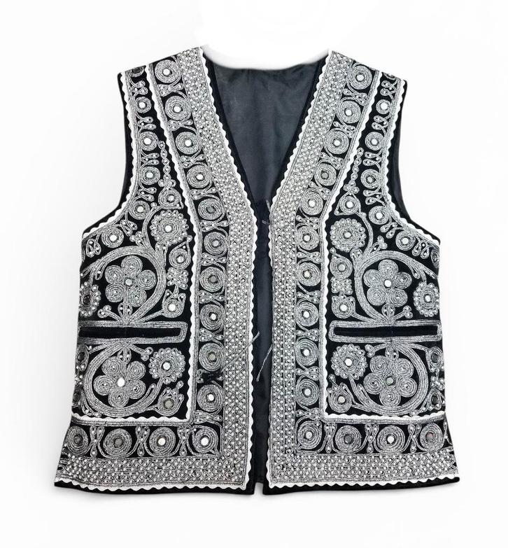 Velvet traditioneel folkloristisch vest gilet borduurwerk, Kleding | Heren, Overige Herenkleding, Zo goed als nieuw, Ophalen of Verzenden