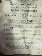 Gasmaskers 1937, 3 stuks in blik, Verzamelen, Militaria | Algemeen, Ophalen of Verzenden, Overige soorten, Nederland, Overige typen