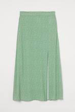 H&M groen gebloemd midi rok van viscose maat 40, Maat 38/40 (M), H&M, Nieuw, Ophalen of Verzenden
