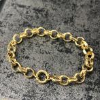 14 karaat gouden jasseron schakel armband, Ophalen of Verzenden, Nieuw, Goud