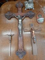 Diverse Bronzen en Zilveren Kruisbeelden, Ophalen of Verzenden
