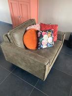 Loveseat legergroen western leder, Huis en Inrichting, Fauteuils, Nieuw, 75 tot 100 cm, Industrieel, Leer