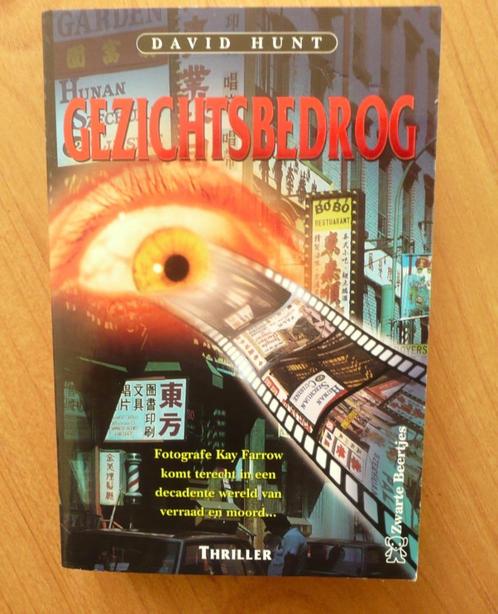 David Hunt - Gezichtsbedrog, Boeken, Thrillers, Gelezen, Ophalen of Verzenden