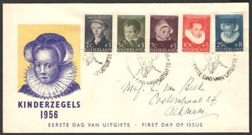 Nederland FDC E28 Met Adres, Kinderpostzegels 1956 beschikbaar voor biedingen