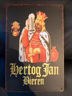 Hertog Jan bier bord. 30 bij 20. Metaal., Verzamelen, Merken en Reclamevoorwerpen, Reclamebord, Ophalen of Verzenden, Zo goed als nieuw