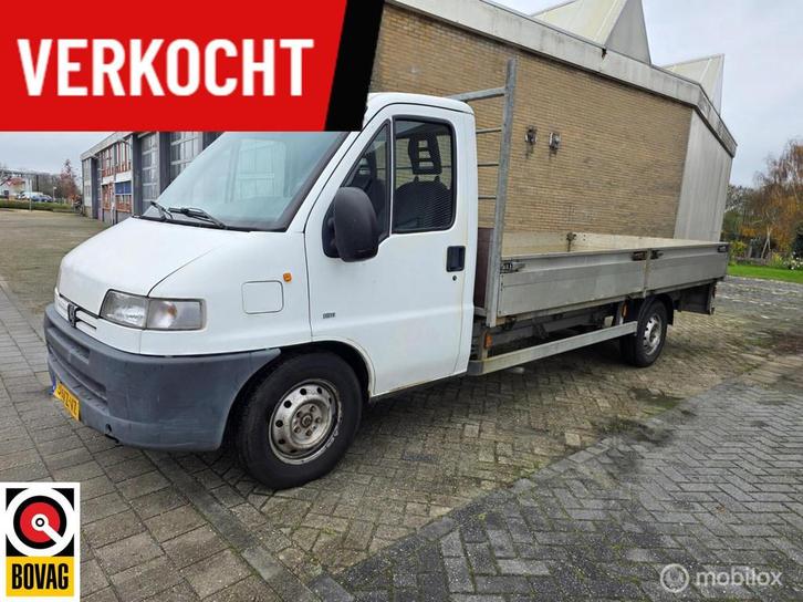 Peugeot Boxer Bestel 350 L HDI 2.8 LAADBAK APK VERLOPEN, Auto's, Peugeot, Bedrijf, Te koop, Boxer, Alarm, Startonderbreker, Diesel
