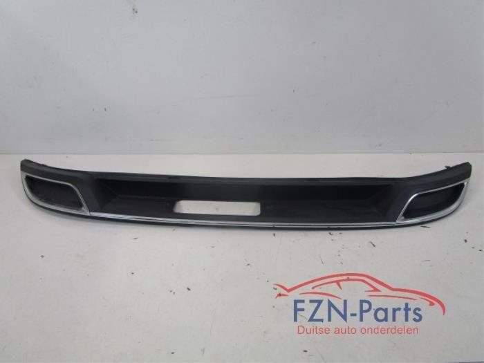 VW Golf 7 Facelift Diffuser Onderlip Achterbumper Vol Chrome, Auto-onderdelen, Carrosserie en Plaatwerk, Bumper, Achter, Gebruikt