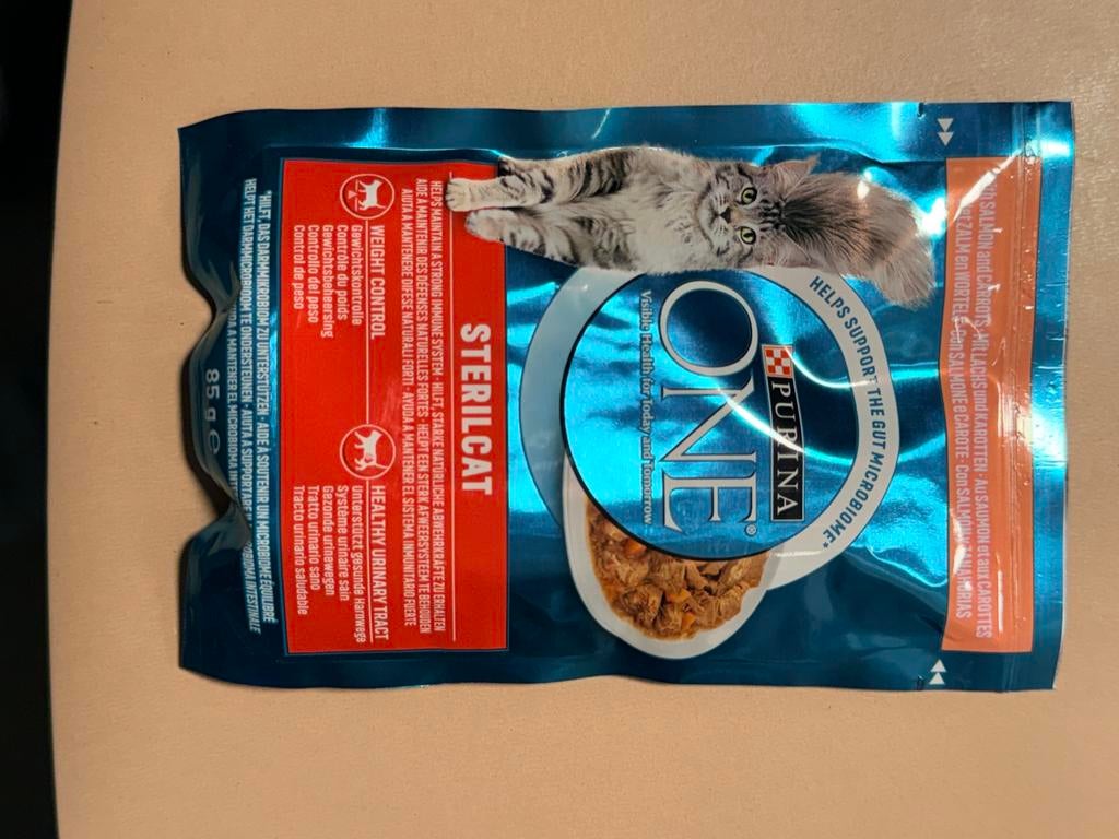 Purina ONE Sterilcat natvoer – 112 zakjes (85 g), Dieren en Toebehoren, Dierenvoeding, Kat, Ophalen