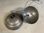 2x plafondlamp staal, Ophalen, Zo goed als nieuw