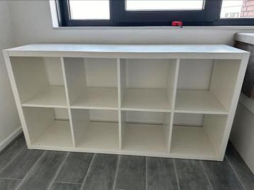 2x Hoogglans Kallax 8 vaks open kast vakkenkast 4x2 wit Ikea, Huis en Inrichting, Kasten | Ladekasten, Zo goed als nieuw, Minder dan 100 cm