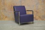 ZGANieuw! paarse leren Harvink Alowa design fauteuil, Huis en Inrichting, Fauteuils, Harvink, Harvink, Design, 75 tot 100 cm