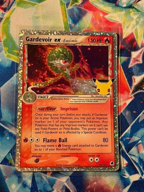 Gardevoir Ex  93/101 Celebrations, Hobby en Vrije tijd, Verzamelkaartspellen | Pokémon, Nieuw, Losse kaart, Foil, Ophalen of Verzenden