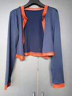 Bolero vestje mt S blauw/roodbruin, Blauw, Ophalen of Verzenden, Maat 36 (S), Onbekend