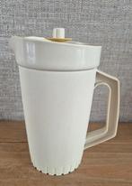 Tupperware Sapkan met vacuüm deksel Crème-Geel 1L, Ophalen of Verzenden, Zo goed als nieuw, Crème, Beker of Kan