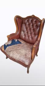 Oude fauteuil stoel woonkamerstoel, Antiek en Kunst, Antiek | Meubels | Stoelen en Banken, Ophalen