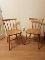 Vintage Houten Stoelen, Huis en Inrichting, Ophalen, Gebruikt, Bruin, Vintage
