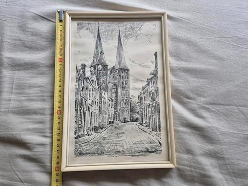 Verschillende lijsten met afb en etsen, Huis en Inrichting, Woonaccessoires | Lijsten, Minder dan 50 cm, Minder dan 50 cm, Ophalen