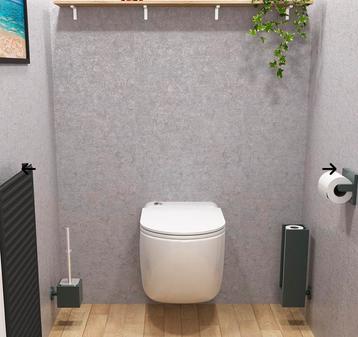 Nieuw & compleet broyeur toilet inclusief wc bril & vermaler beschikbaar voor biedingen