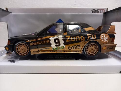 Mercedes Benz 190 E Evo 2 black/gold 1991 Solido 1:18 KRD, Hobby en Vrije tijd, Modelauto's | 1:18, Zo goed als nieuw, Auto, Solido