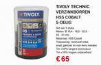 Tivoly verzinkboren set. Kobalt! SALE!, Ophalen of Verzenden, Nieuw