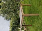 Buitentafel demontabel met bouten 100x100cm, Ophalen, Gebruikt