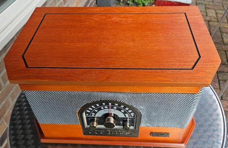 RICATECH RETRO RADIO PLATENSPELER USB TYPE RMC82, Audio, Tv en Foto, Radio's, Zo goed als nieuw, Overige typen, Ophalen of Verzenden