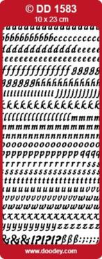 Doodey DD 1583 letters goud stickervel, Hobby en Vrije tijd, Stickers en Plaatjes, Ophalen of Verzenden, Nieuw, Sticker