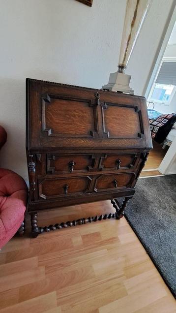 Antieke klepsecretaire met prachtige finish!  beschikbaar voor biedingen