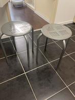 2 krukjes metaal diameter 29 cm en 45 cm hoog, Ophalen, Gebruikt