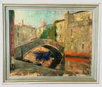 Attilio Doria 1908-1985. Stadsgezicht Venetie., Antiek en Kunst, Kunst | Schilderijen | Klassiek, Ophalen of Verzenden